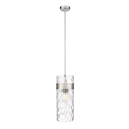 Z-Lite Fontaine 3 Light Pendant, Brushed Nickel & Clear 3035P9-BN